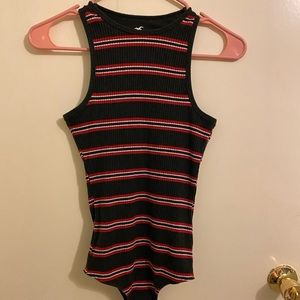stripped bodysuit size medium